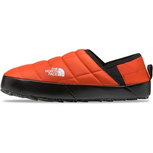 THE NORTH FACE Men’s Thermoball Traction Mule V Winter Shoe | Insulated & Water Repellent, Rubber Outsole(Solar Flare/Tnf Black)