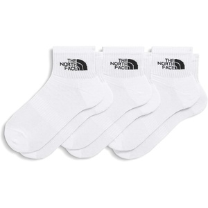 THE NORTH FACE Multisport Cush Quarter Sock | 3-pack, Breathable Athletic Socks for Men & Women, Light Cushion & Ribbed Cuff(Tnf White)