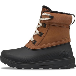 THE NORTH FACE Women’s Shellista V Shorty Waterproof Snow Boot | Stylish Winter Boot With 4.5mm Lugs(Burnt Umber/Tnf Black)