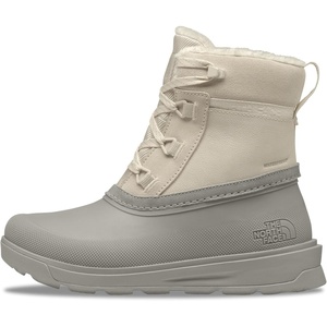 THE NORTH FACE Women’s Shellista V Shorty Waterproof Snow Boot | Stylish Winter Boot With 4.5mm Lugs(White Dune/Soapstone)