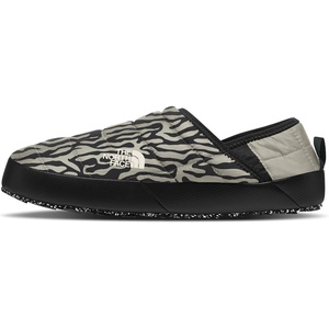 THE NORTH FACE Women’s Thermoball Traction Mule V Winter Shoe | Insulated & Water Repellent, Rubber Outsole(Clay Grey Tnf Tiger Stripe Print/Tnf Black)