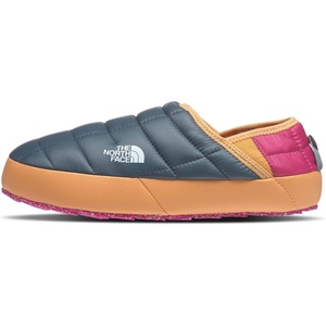THE NORTH FACE Women’s Thermoball Traction Mule V Winter Shoe | Insulated & Water Repellent, Rubber Outsole(Goblin Blue Linaria Pink)