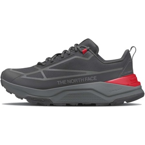 The North Face Men’s Fastpack Waterproof Hiking Shoe – Highly Cushioned, Rubber Outsole, 5mm Lugs(Anthracite Grey/Tnf Red)