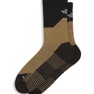 The North Face Unisex Adult Hiking Crew Sock – Merino Wool Crew Length Socks for Men & Women, Light Cushioning, Extended Heel(Cedar/Tnf Black)