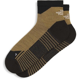 The North Face Unisex Adult Hiking Quarter Sock – Merino Wool Quarter Crew Socks, Light Cushioning, Extended Heel(Cedar/Tnf Black)