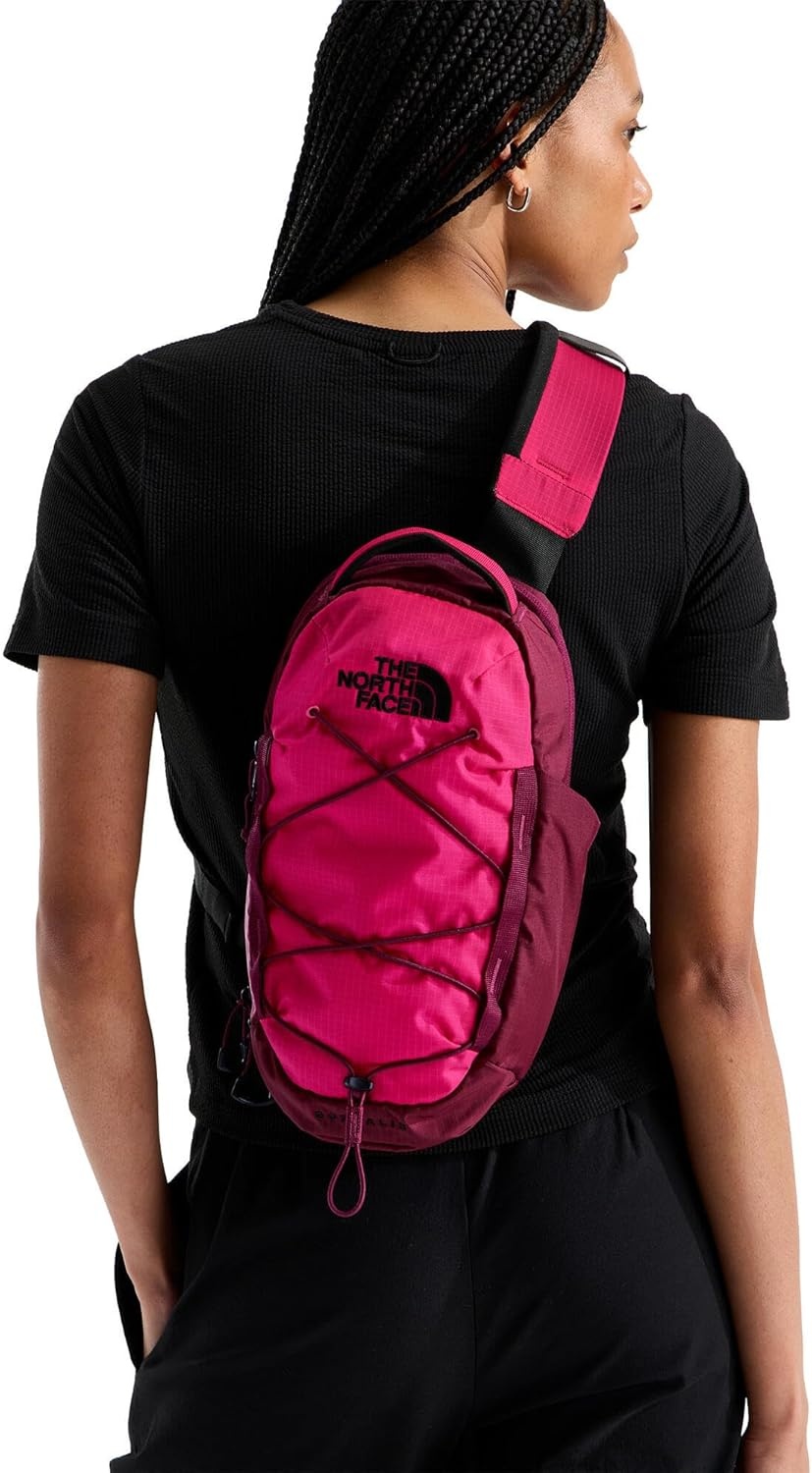 imageTHE NORTH FACE Borealis SIing Bag Crossbody Adjustable Strap Water Repellent Finish Multiple Compartments Tablet SleeveLali GuranBurgundy CrushTnf Black