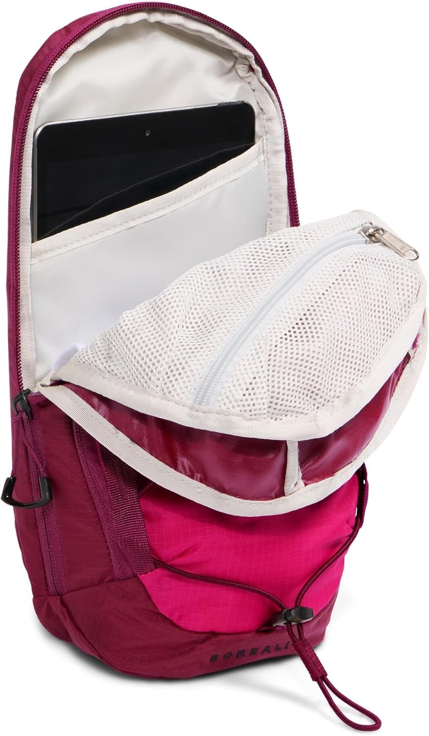 imageTHE NORTH FACE Borealis SIing Bag Crossbody Adjustable Strap Water Repellent Finish Multiple Compartments Tablet SleeveLali GuranBurgundy CrushTnf Black