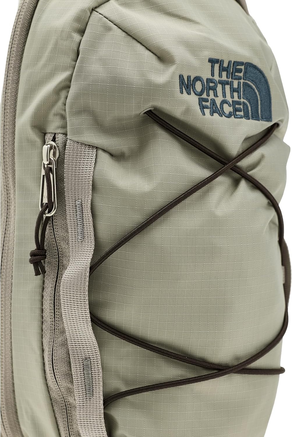 imageTHE NORTH FACE Borealis SIing Bag Crossbody Adjustable Strap Water Repellent Finish Multiple Compartments Tablet SleeveStone SlabDark ChestnutAsphalt Grey