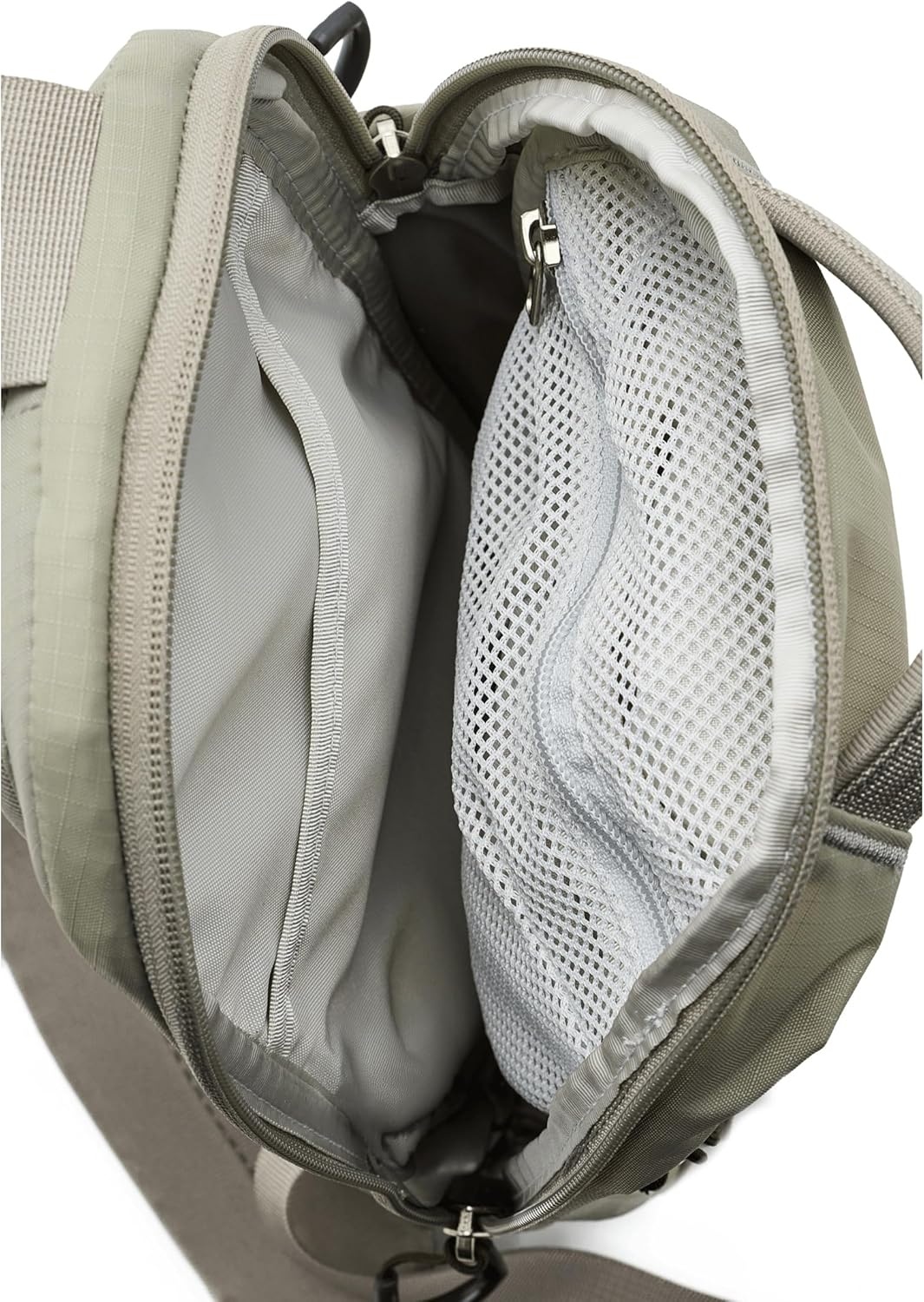 imageTHE NORTH FACE Borealis SIing Bag Crossbody Adjustable Strap Water Repellent Finish Multiple Compartments Tablet SleeveStone SlabDark ChestnutAsphalt Grey
