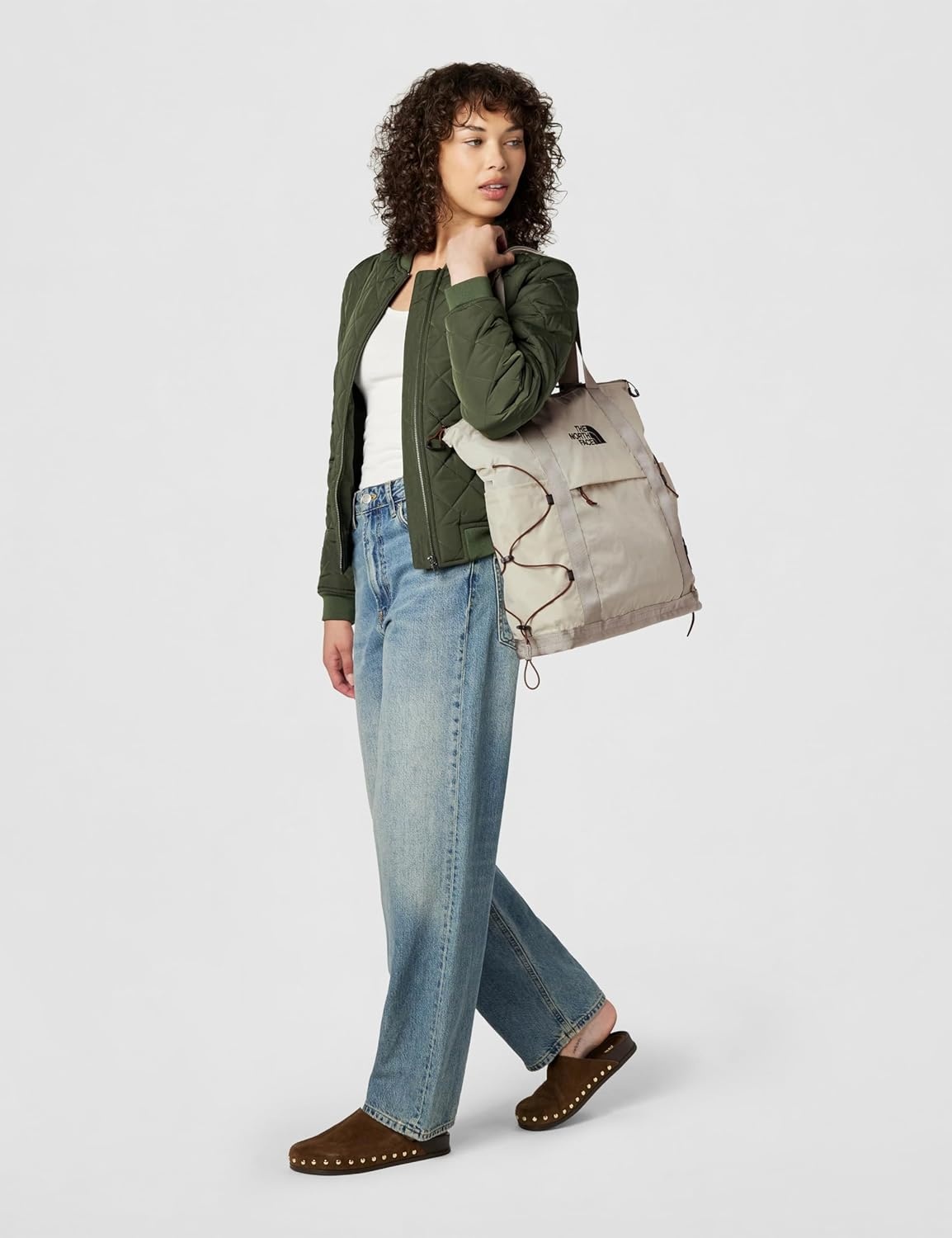 imageTHE NORTH FACE Borealis Tote Bag Over Shoulder amp Backpack Carry Options Water Repellent 16 Laptop SleeveDesert StoneStone SlabEmber Soil