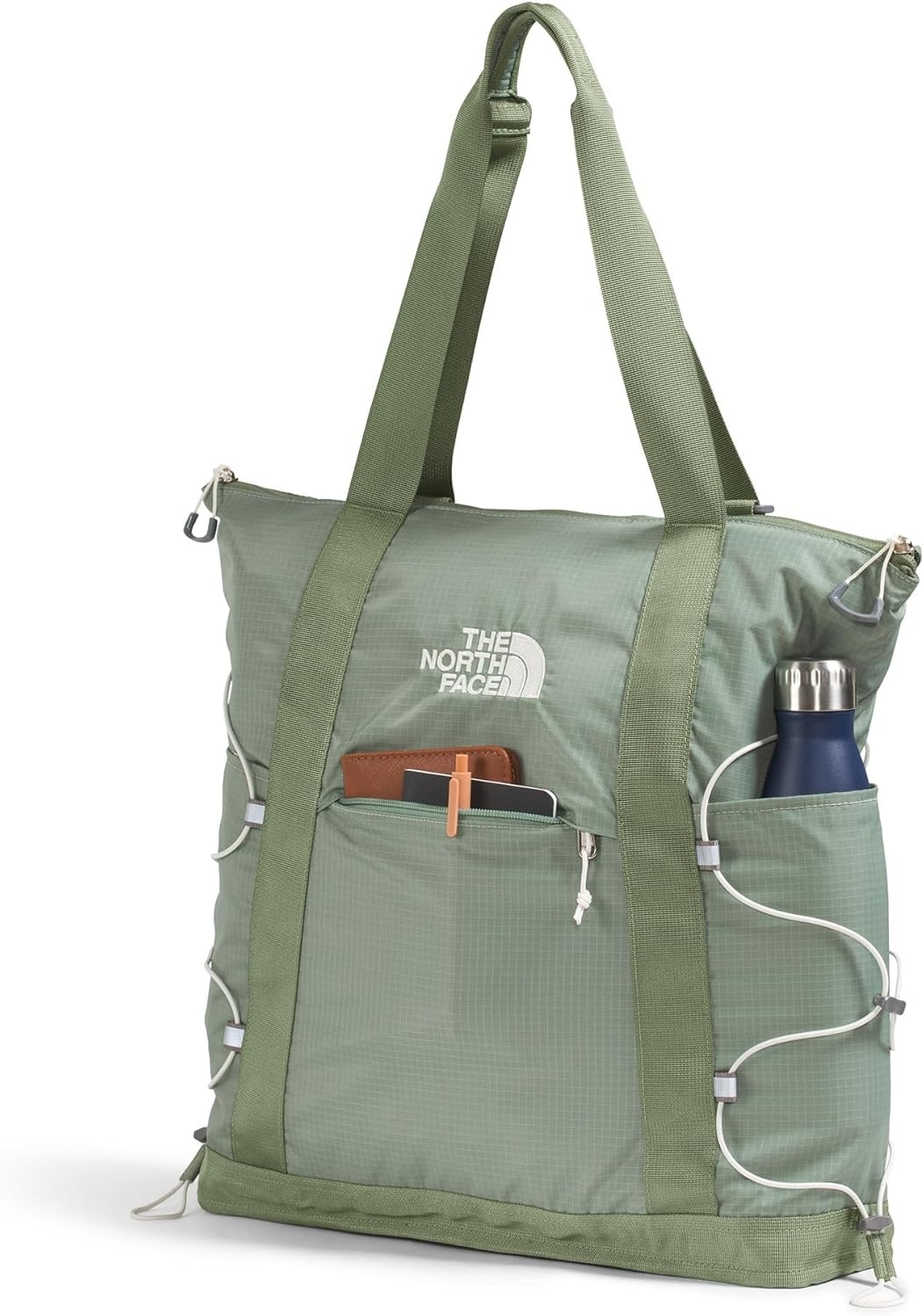 imageTHE NORTH FACE Borealis Tote Bag Over Shoulder amp Backpack Carry Options Water Repellent 16 Laptop SleeveSlate MossBark Mist