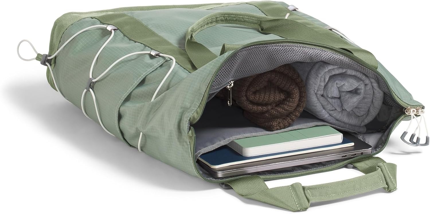 imageTHE NORTH FACE Borealis Tote Bag Over Shoulder amp Backpack Carry Options Water Repellent 16 Laptop SleeveSlate MossBark Mist