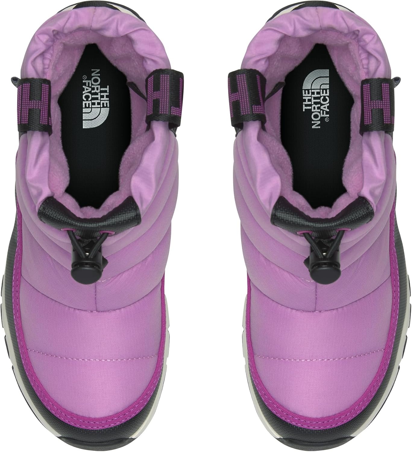 imageTHE NORTH FACE Kids Thermoball Pullon Wp Boot Insulated amp Waterproof Bungee Collar Rubber SoleDragonfruitDeep Mulberry