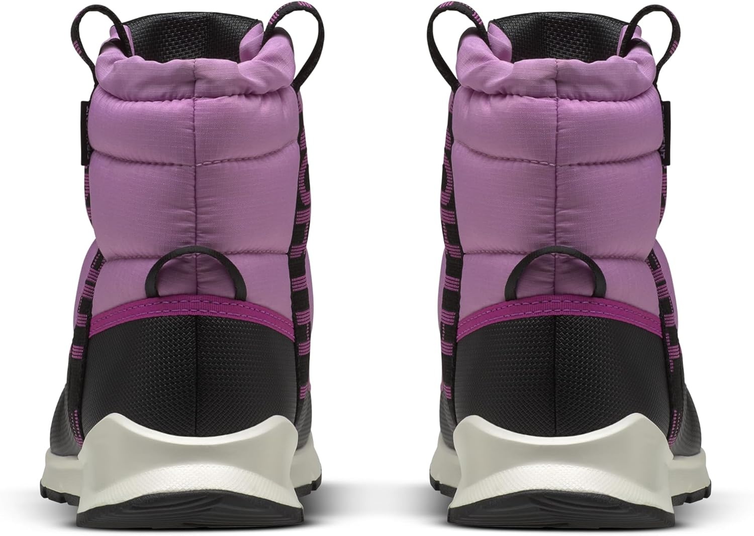 imageTHE NORTH FACE Kids Thermoball Pullon Wp Boot Insulated amp Waterproof Bungee Collar Rubber SoleDragonfruitDeep Mulberry