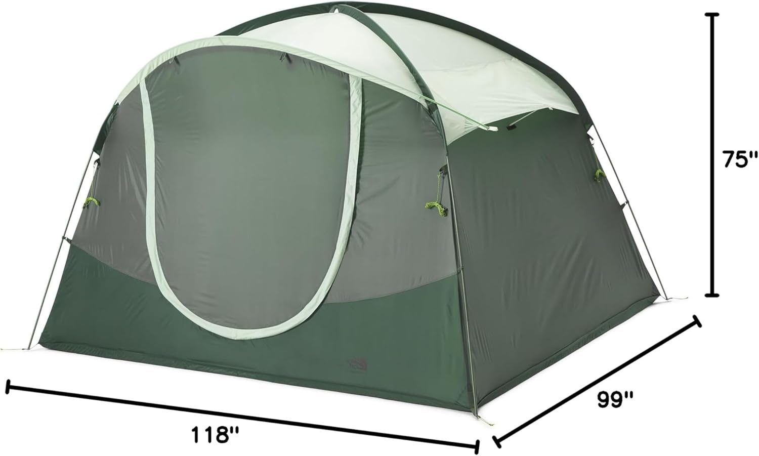 imageTHE NORTH FACE Sequoia Tent Waterproof Camping Tent Spacious amp Easy to Set Up Front amp Back Zipper Doors Side WindowsAgave GreenGranny Smith