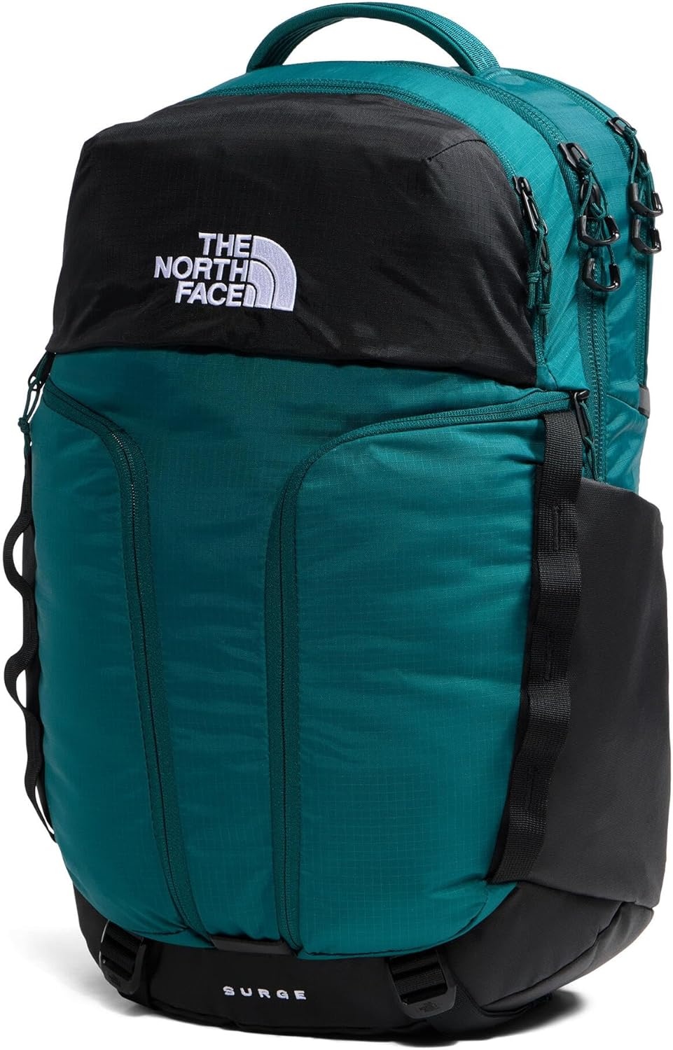 imageTHE NORTH FACE Surge Commuter Laptop Backpack Daypack With Water Repellent Finish 16 Laptop Sleeve Reflective DetailsPacific TealTnf Black