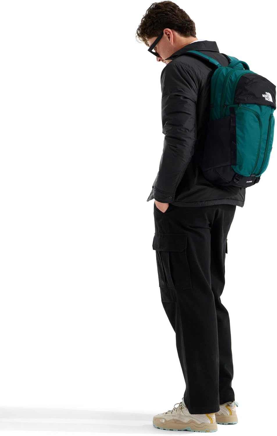imageTHE NORTH FACE Surge Commuter Laptop Backpack Daypack With Water Repellent Finish 16 Laptop Sleeve Reflective DetailsPacific TealTnf Black