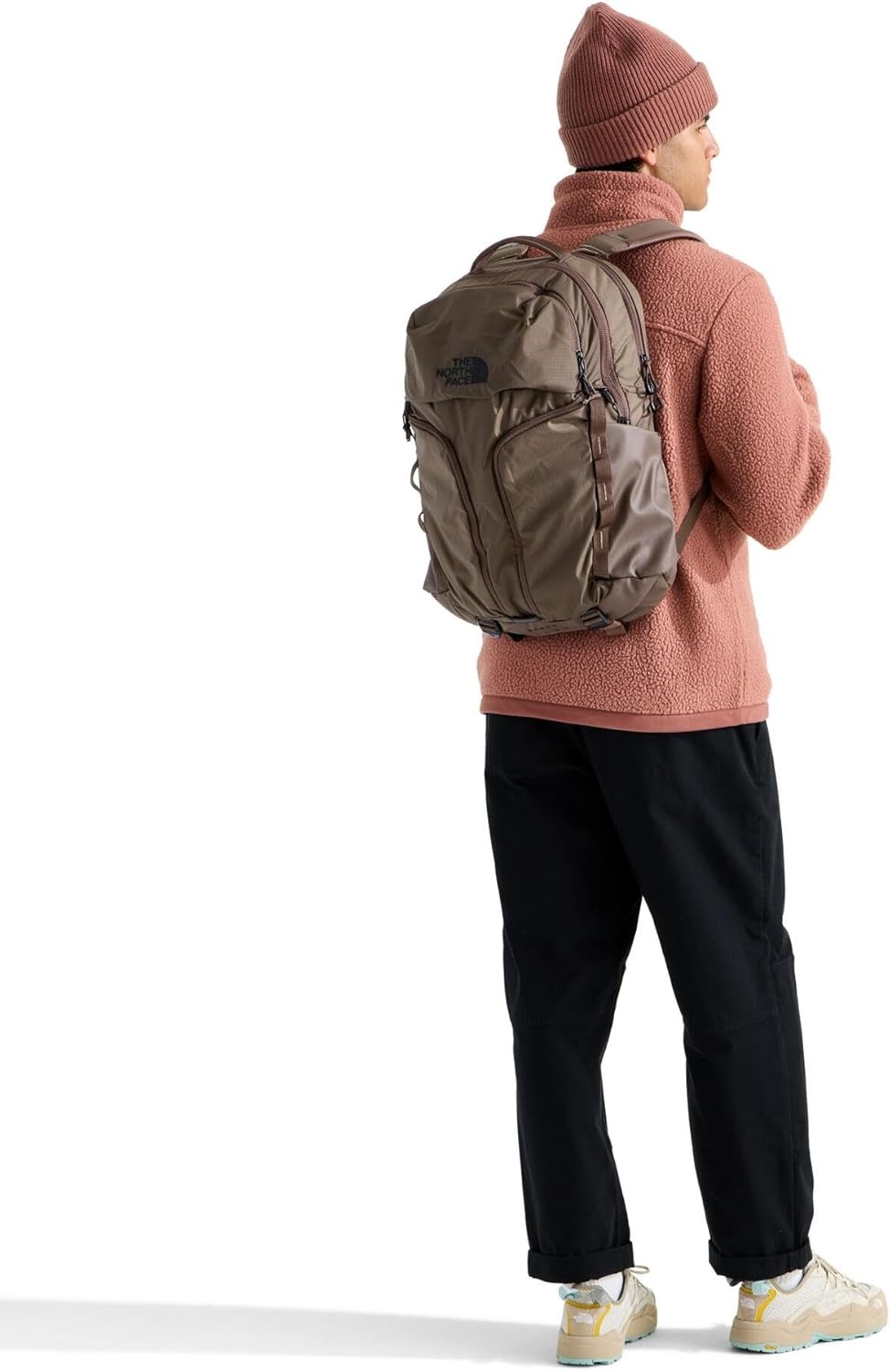 imageTHE NORTH FACE Surge Commuter Laptop Backpack Daypack With Water Repellent Finish 16 Laptop Sleeve Reflective DetailsSmokey Brown