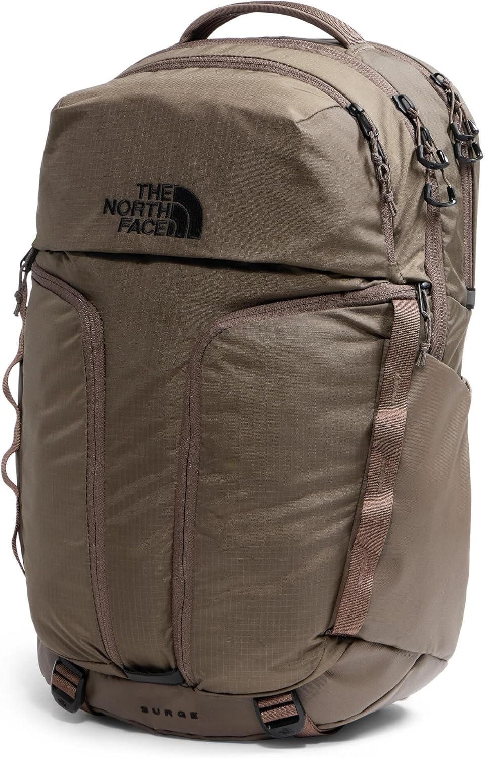 imageTHE NORTH FACE Surge Commuter Laptop Backpack Daypack With Water Repellent Finish 16 Laptop Sleeve Reflective DetailsSmokey Brown