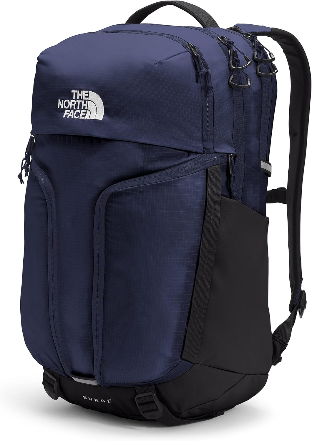 imageTHE NORTH FACE Surge Commuter Laptop Backpack Daypack With Water Repellent Finish 16 Laptop Sleeve Reflective DetailsTnf NavyTnf Black