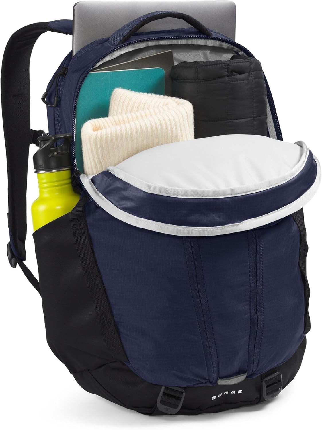 imageTHE NORTH FACE Surge Commuter Laptop Backpack Daypack With Water Repellent Finish 16 Laptop Sleeve Reflective DetailsTnf NavyTnf Blacknpf