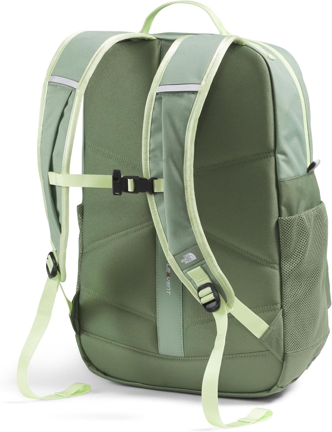 imageTHE NORTH FACE Teen Chuckwalla Daypack Travel Backpack Laptop Sleeve Reflective Safety Details Adjustable Strap Metal PinkTranscendent GreyPale Blossom One SizeSlate MossBark Mist