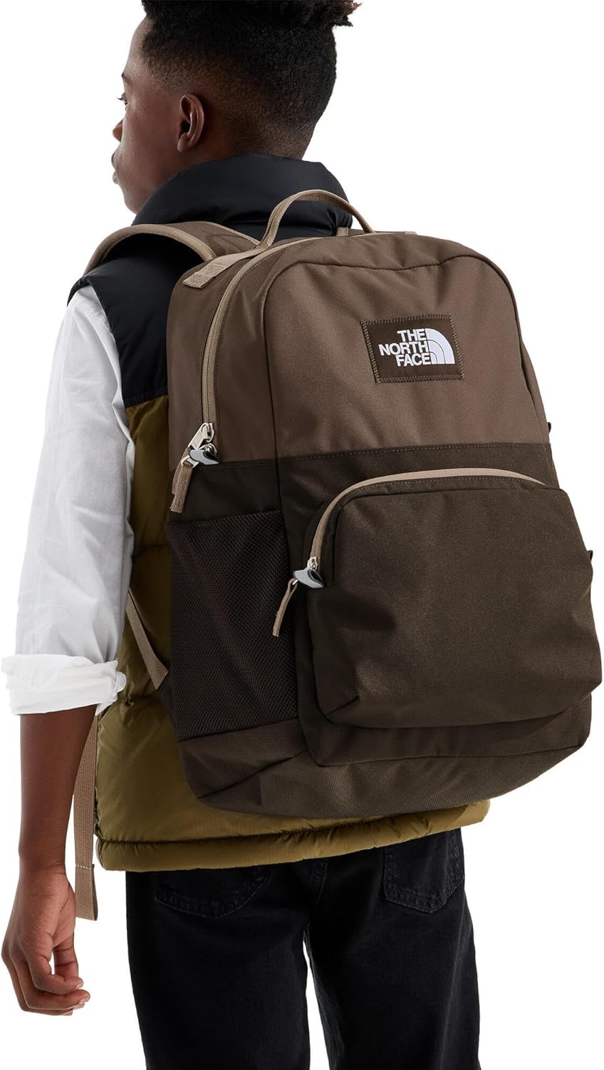 imageTHE NORTH FACE Teen Chuckwalla Daypack Travel Backpack Laptop Sleeve Reflective Safety Details Adjustable Strap Metal PinkTranscendent GreyPale Blossom One SizeDark ChestnutSmokey BrownGarnet