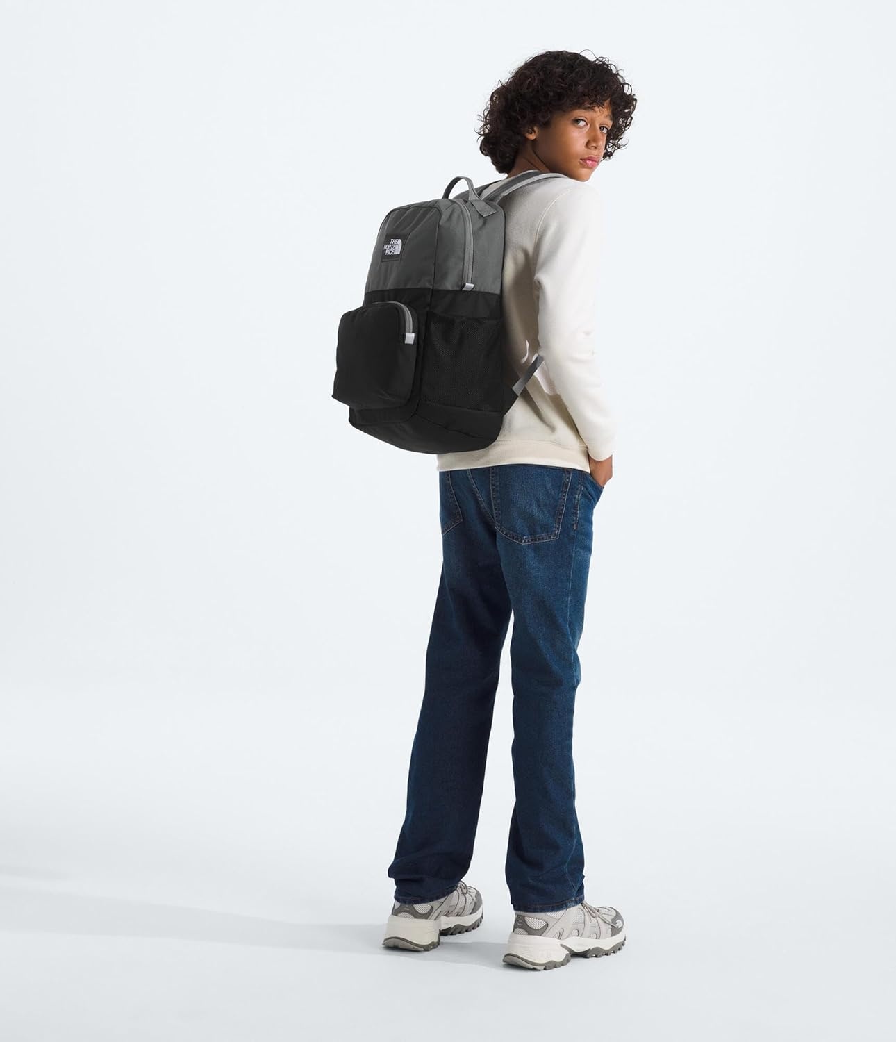 imageTHE NORTH FACE Teen Chuckwalla Daypack Travel Backpack Laptop Sleeve Reflective Safety Details Adjustable Strap Metal PinkTranscendent GreyPale Blossom One SizeAnthracite GreyTnf Black