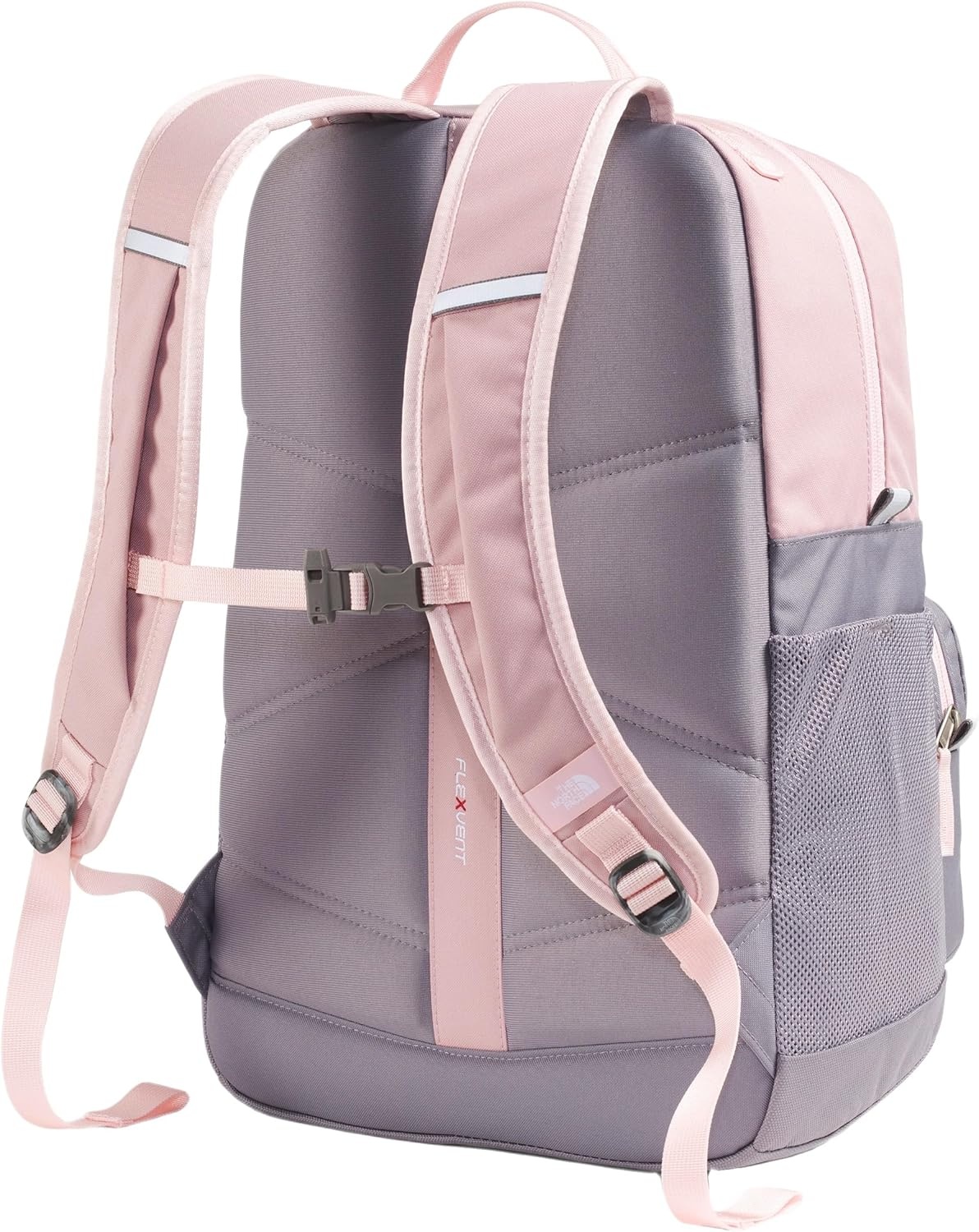 imageTHE NORTH FACE Teen Chuckwalla Daypack Travel Backpack Laptop Sleeve Reflective Safety Details Adjustable Strap Metal PinkTranscendent GreyPale Blossom One SizeMetal PinkTranscendent GreyPale Blossom