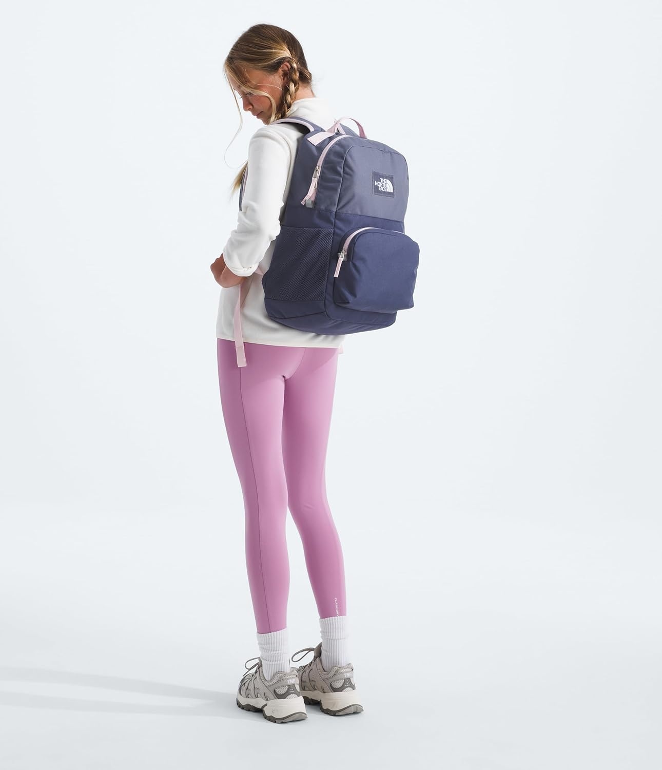 imageTHE NORTH FACE Teen Chuckwalla Daypack Travel Backpack Laptop Sleeve Reflective Safety Details Adjustable Strap Metal PinkTranscendent GreyPale Blossom One SizeTwilight GalaxyLunar Blue