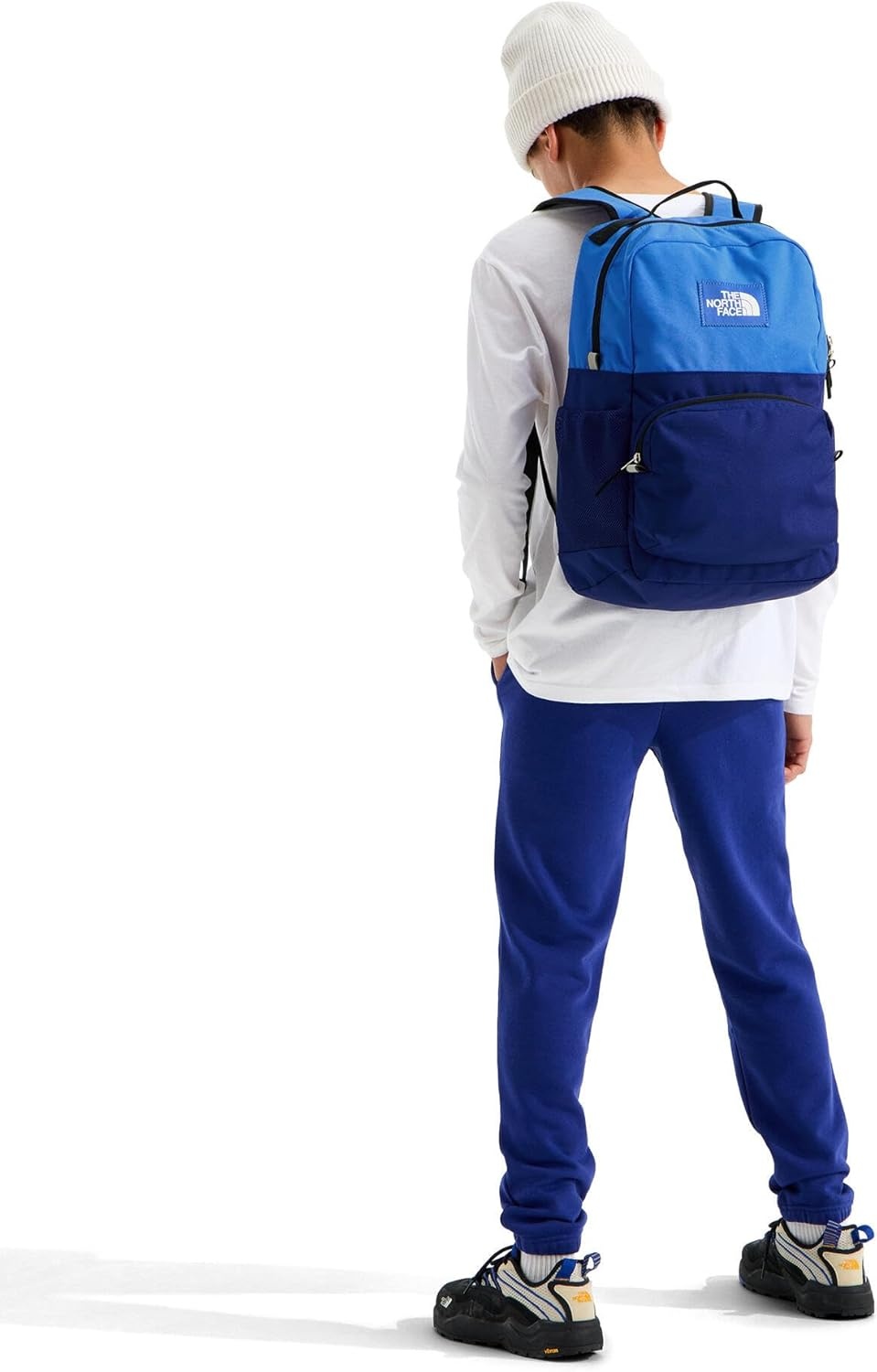 imageTHE NORTH FACE Teen Chuckwalla Daypack Travel Backpack Laptop Sleeve Reflective Safety Details Adjustable Strap Metal PinkTranscendent GreyPale Blossom One SizeActive BlueBold BlueTnf Black