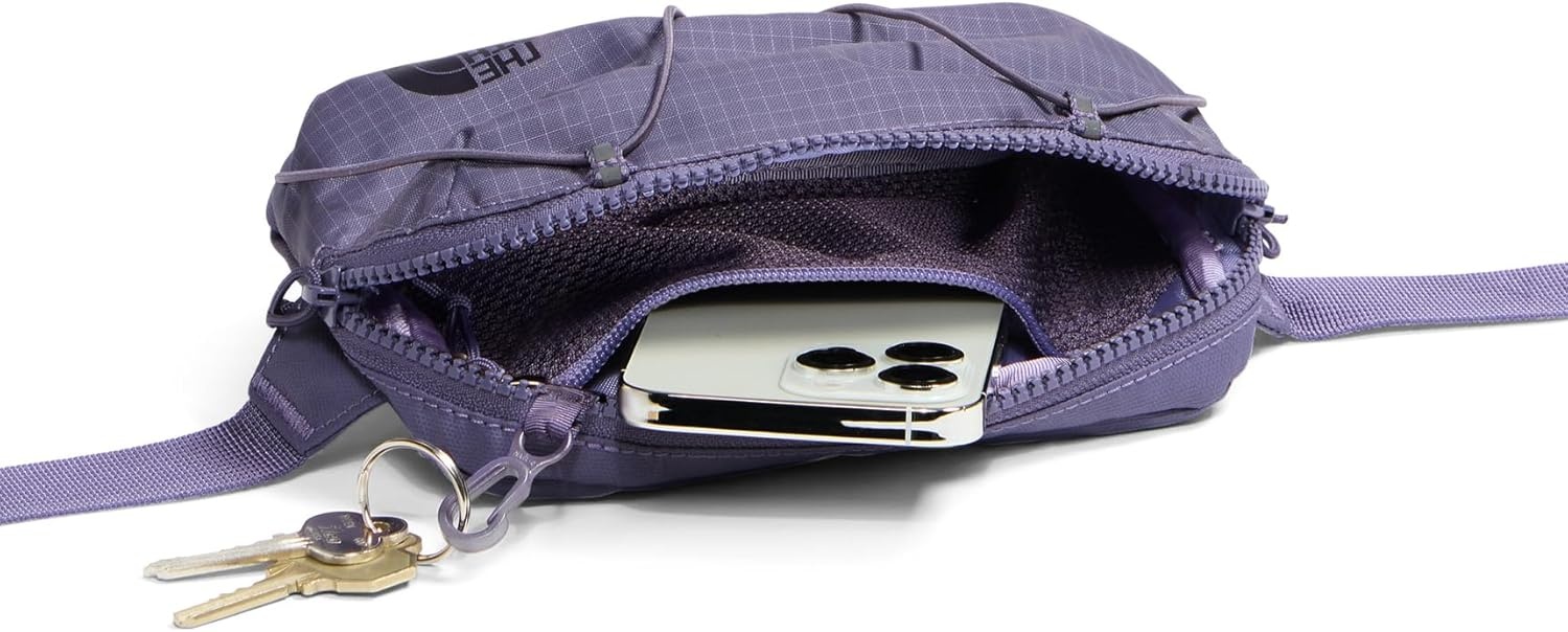 imageTHE NORTH FACE Terra Lumbar Hiking Hip Pack 1 Liter Storage Belt Bag Water Repellent Adjustable Strap Zip PocketsGrounded PlumEndless Dusk
