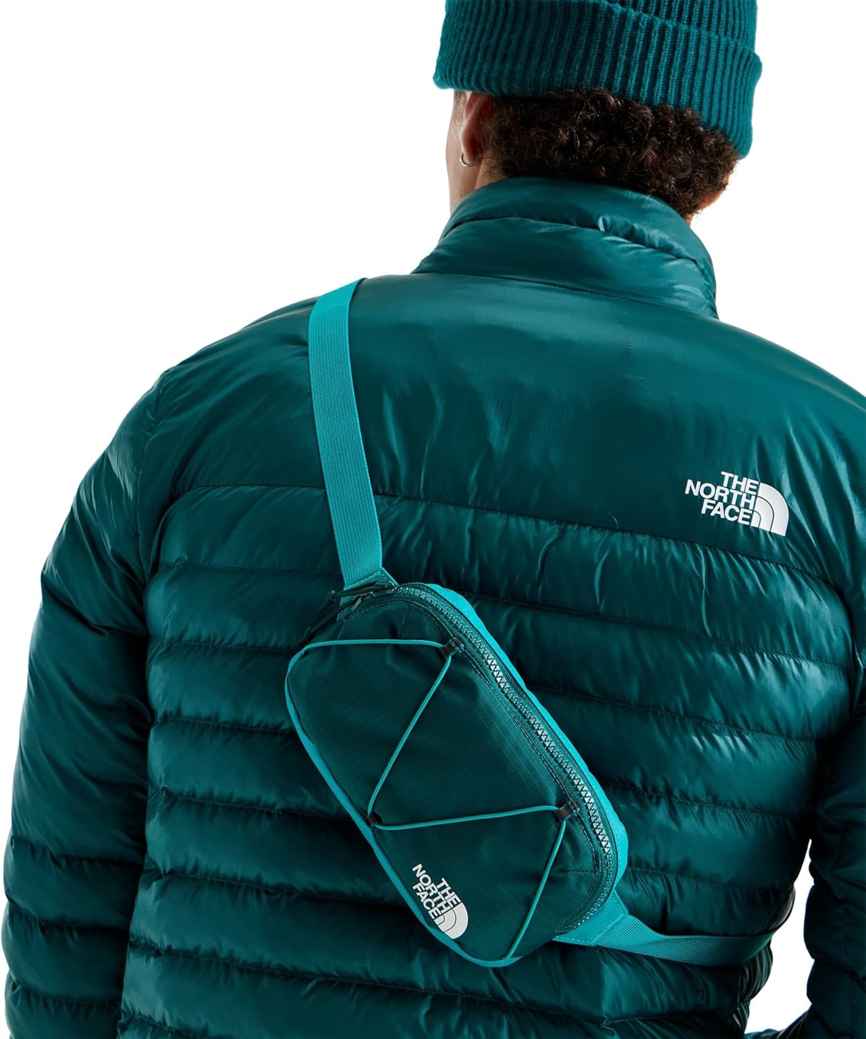 imageTHE NORTH FACE Terra Lumbar Hiking Hip Pack 1 Liter Storage Belt Bag Water Repellent Adjustable Strap Zip PocketsPacific TealRestorative Teal