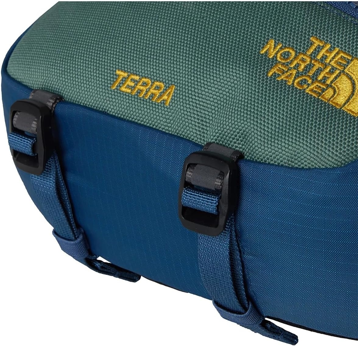 imageTHE NORTH FACE Terra Lumbar Hiking Hip Pack 3 Liter Storage Belt Bag Water Repellent Finish Adjustable StrapShady BlueDuck Green