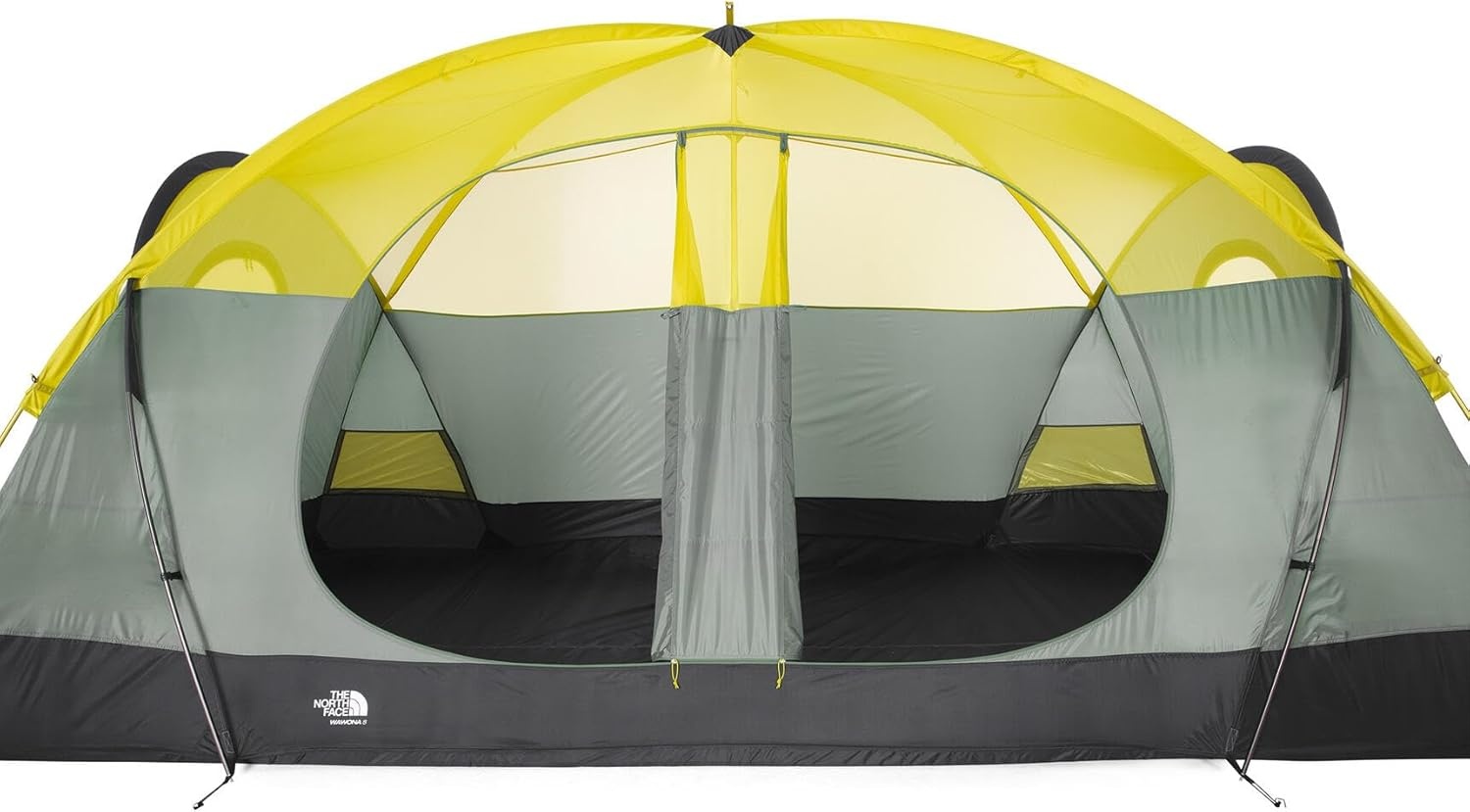 imageTHE NORTH FACE Wawona 8 Tent Eight Person Camping Tent Water Repellent Spacious amp Easy to Set Up Attached Vestibule AreaAgave GreenAsphalt Grey