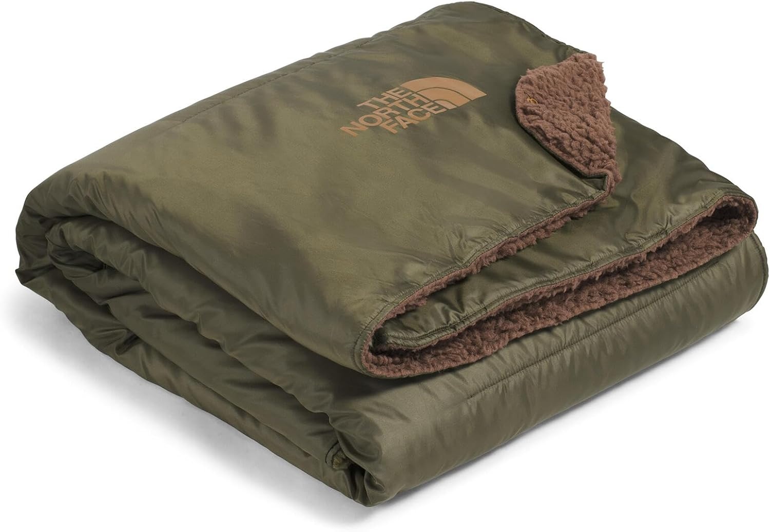 imageTHE NORTH FACE Wawona Fuzzy Blanket Dual Sided amp Packable Design Ultra Soft Fleece Lining amp Water Repellent Outer New Taupe GreenSmokey Brown One SizeNew Taupe GreenSmokey Brown