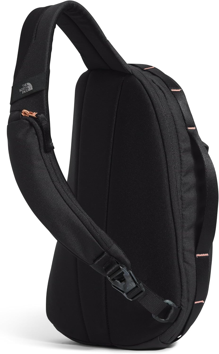 imageTHE NORTH FACE Womens Isabella SIing Slim Carry Crossbody Bag With Large Main Compartment Water RepellentTnf Black Light HeatherBurnt Coral Metallicnpf