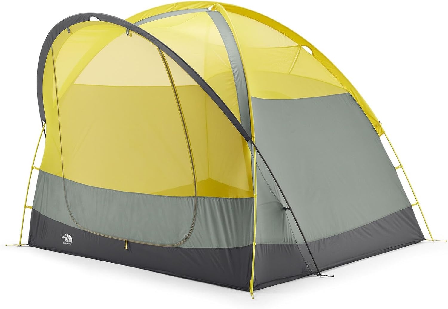 imageTHE North FACE Tents Wawona 4 Tent FourPerson Camping Tent Water Repellent Spacious amp Easy to Set Up Attached Vestibule AreaAgave GreenAsphalt Grey