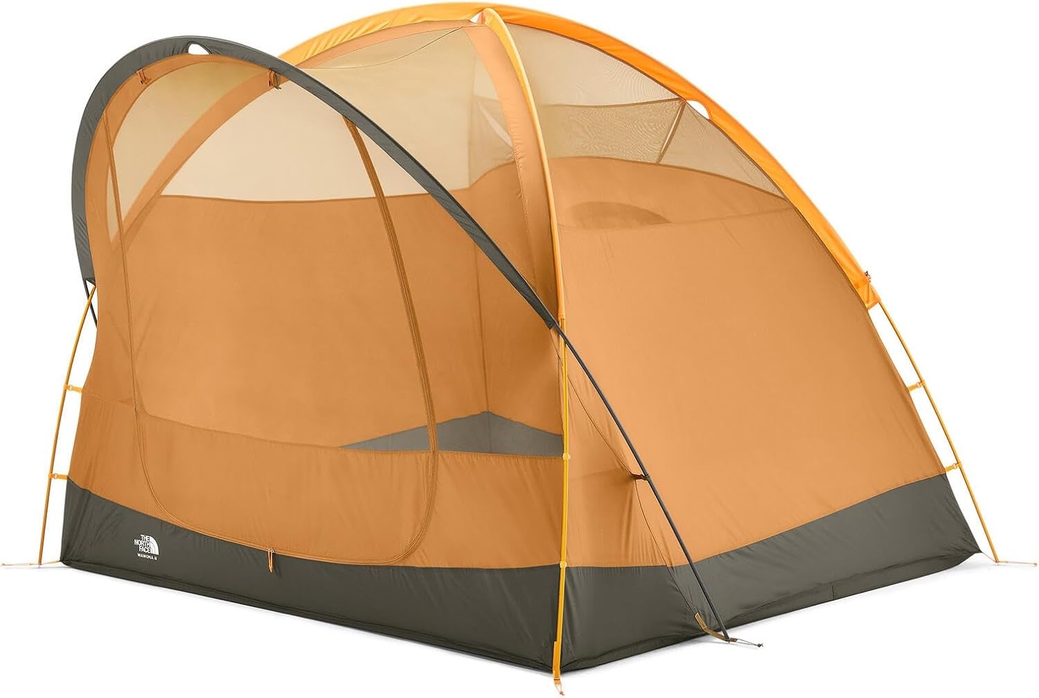 imageTHE North FACE Tents Wawona 4 Tent FourPerson Camping Tent Water Repellent Spacious amp Easy to Set Up Attached Vestibule AreaLight Exuberance OrangeTimber TanNew Taupe Green