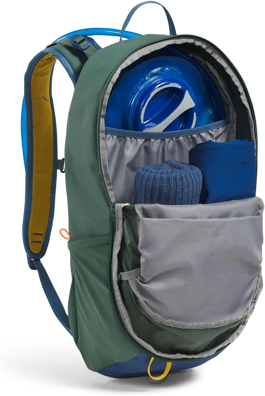 imageThe North Face Basin 18 Liter Technical Daypack with Rain Cover Unisex Backpack Sternum Strap Hiking Pole Attachment Duck GreenShady Blue One SizeDuck GreenShady Blue