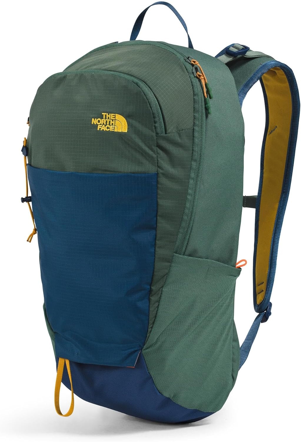 imageThe North Face Basin 18 Liter Technical Daypack with Rain Cover Unisex Backpack Sternum Strap Hiking Pole Attachment Duck GreenShady Blue One SizeDuck GreenShady Blue