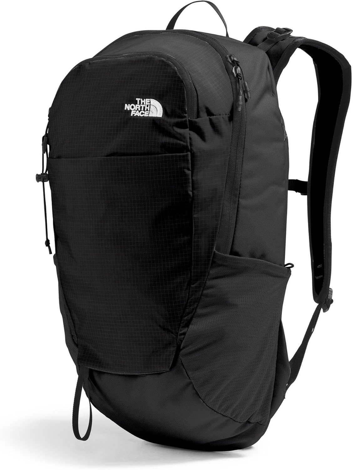 imageThe North Face Basin 18 Liter Technical Daypack with Rain Cover Unisex Backpack Sternum Strap Hiking Pole Attachment Duck GreenShady Blue One SizeTnf BlackTnf Blacknpf