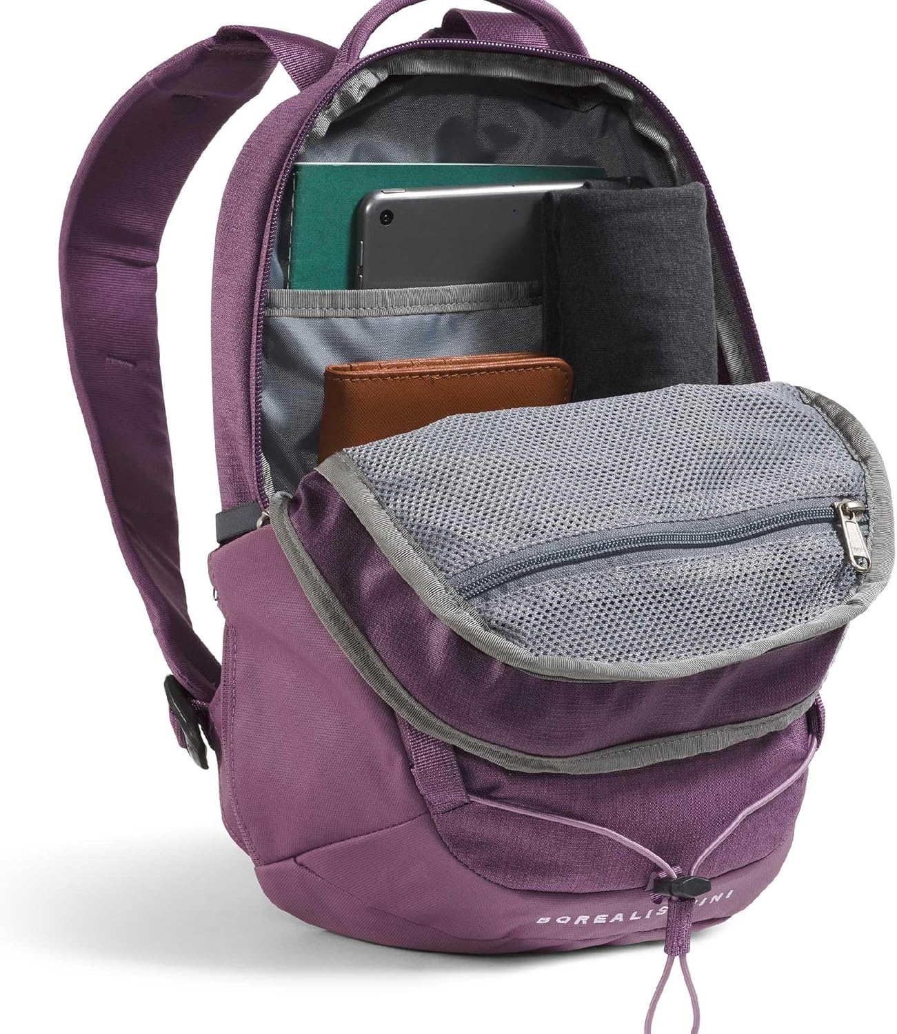 imageThe North Face Borealis Mini Backpack TNF BlackTNF BlackNPF One SizeChroma Purple Light HeatherHushed Lavender