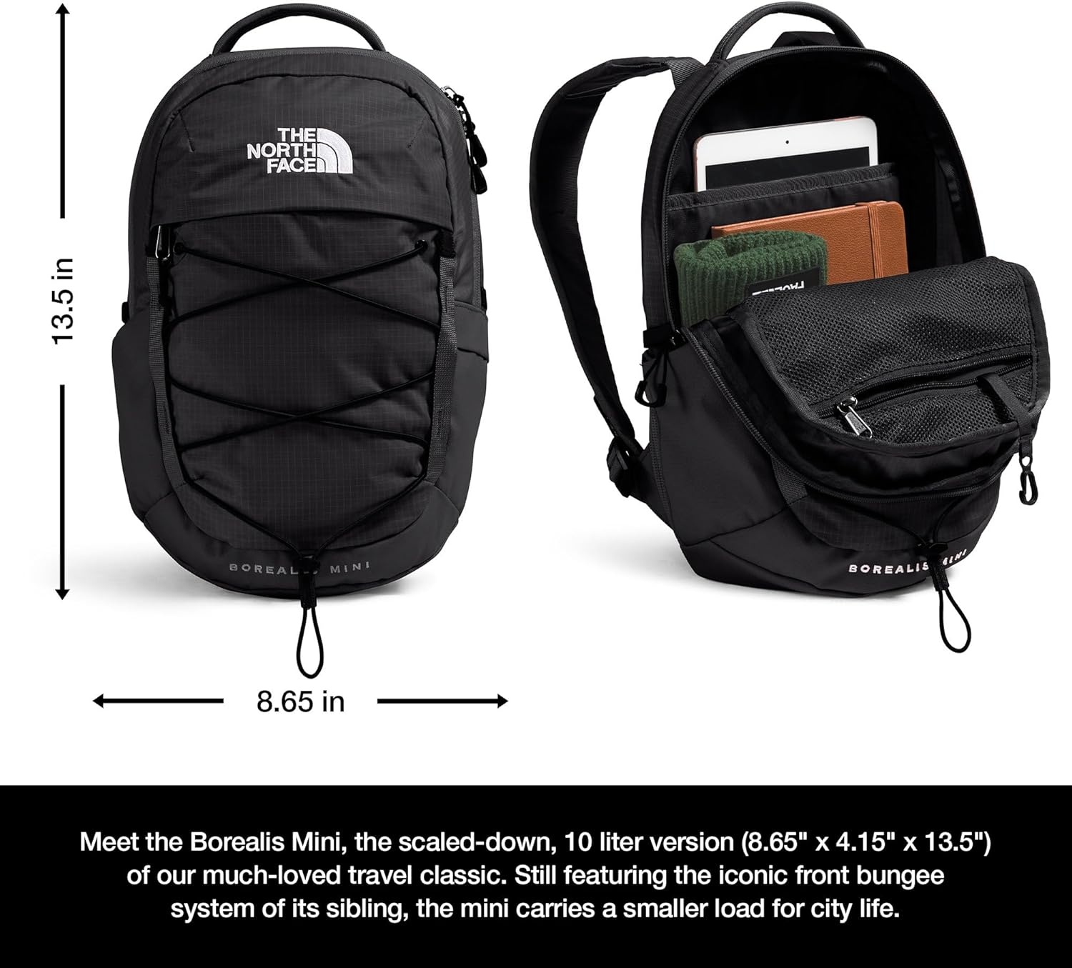 imageThe North Face Borealis Mini Backpack TNF BlackTNF BlackNPF One SizeSlate MossBark Mist