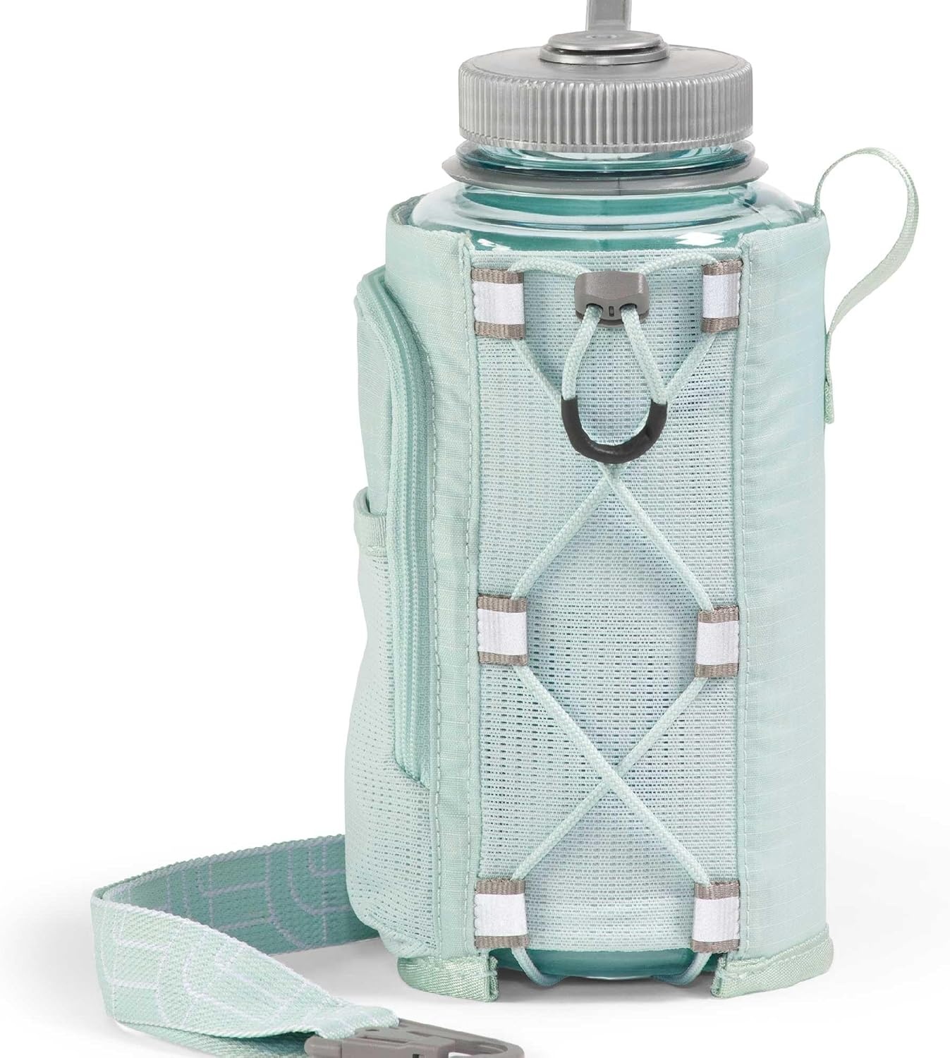 imageThe North Face Borealis Water Bottle Holder Adjustable Strap WaterRepellent Finish External Pocket with Key Hook Opal Frost One SizeOpal Frost