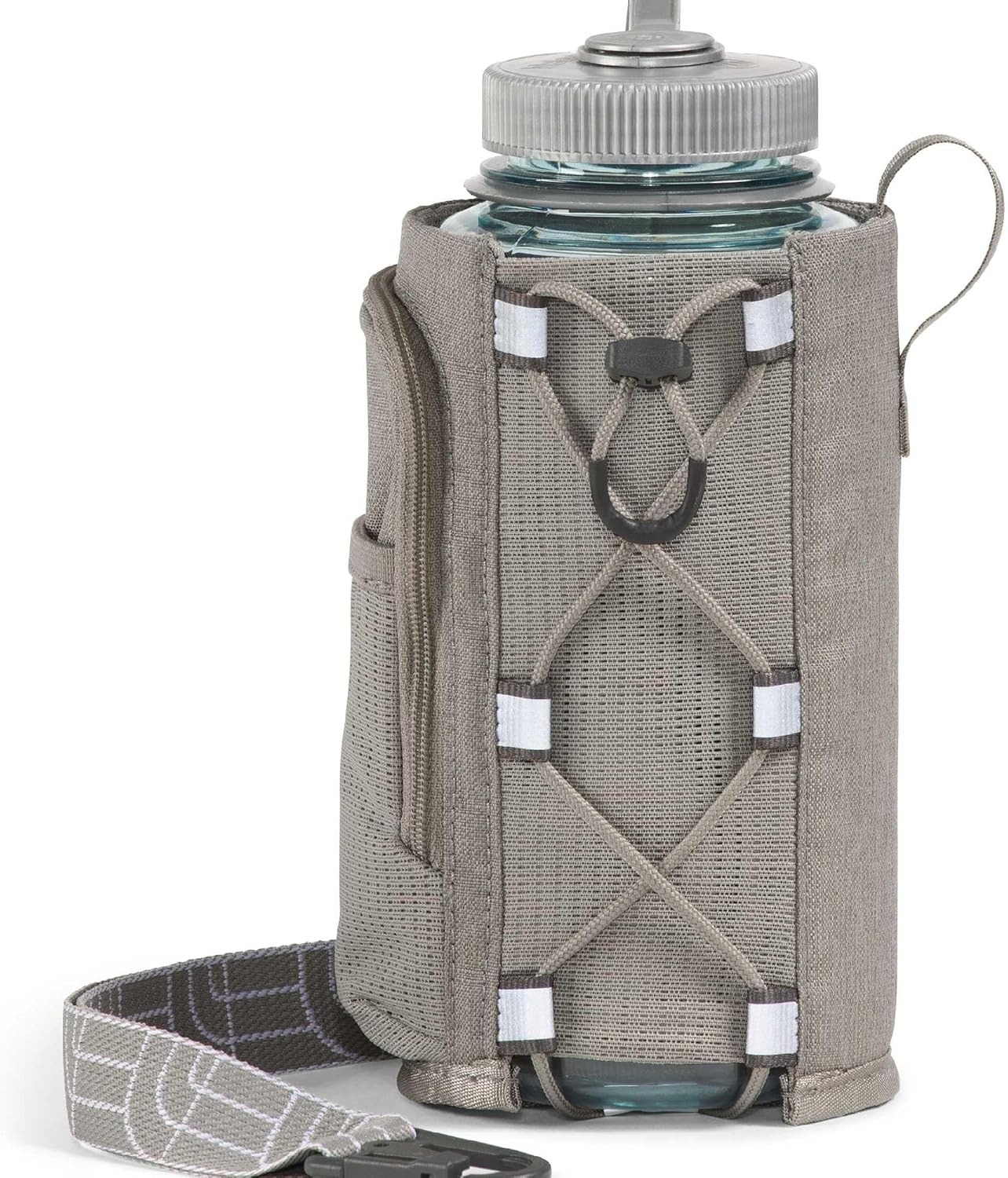 imageThe North Face Borealis Water Bottle Holder Adjustable Strap WaterRepellent Finish External Pocket with Key Hook Opal Frost One SizeStone Slab Light HeatherStone Slab