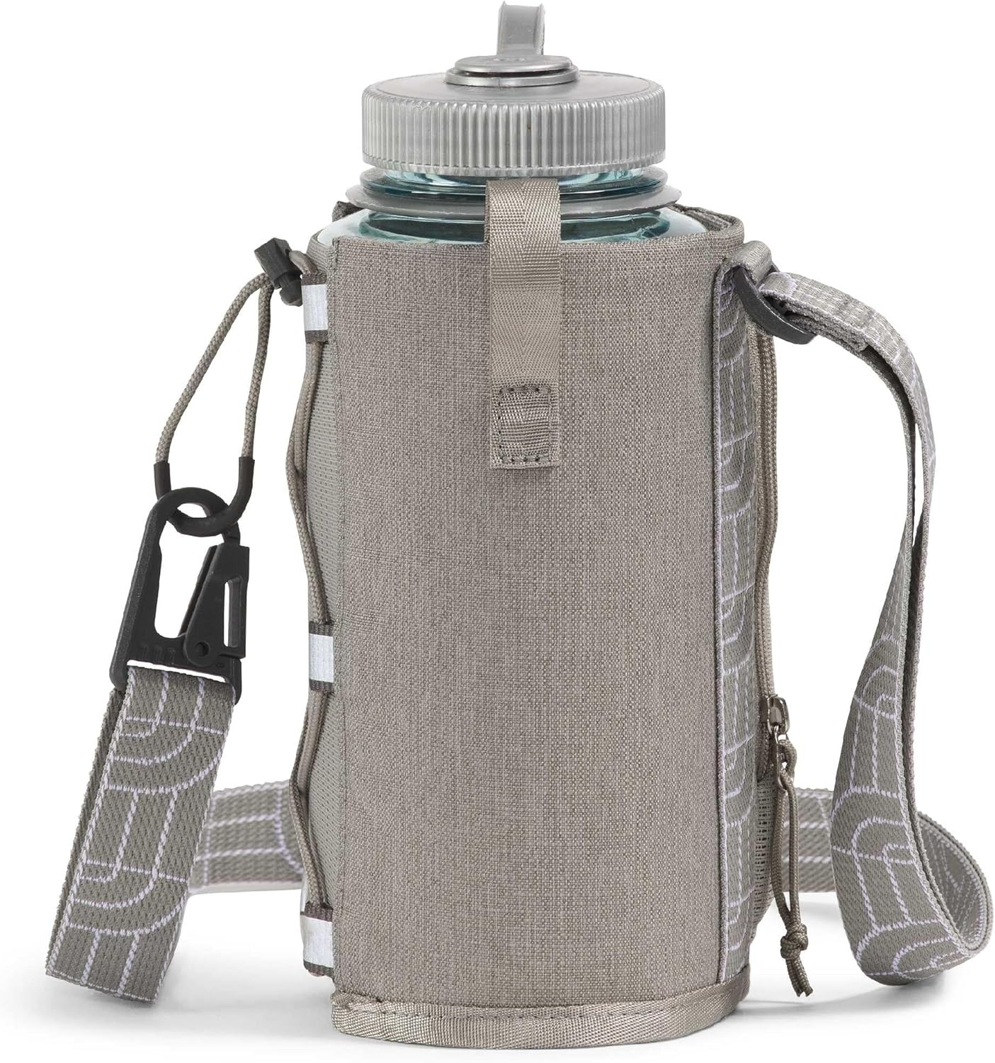 imageThe North Face Borealis Water Bottle Holder Adjustable Strap WaterRepellent Finish External Pocket with Key Hook Opal Frost One SizeStone Slab Light HeatherStone Slab