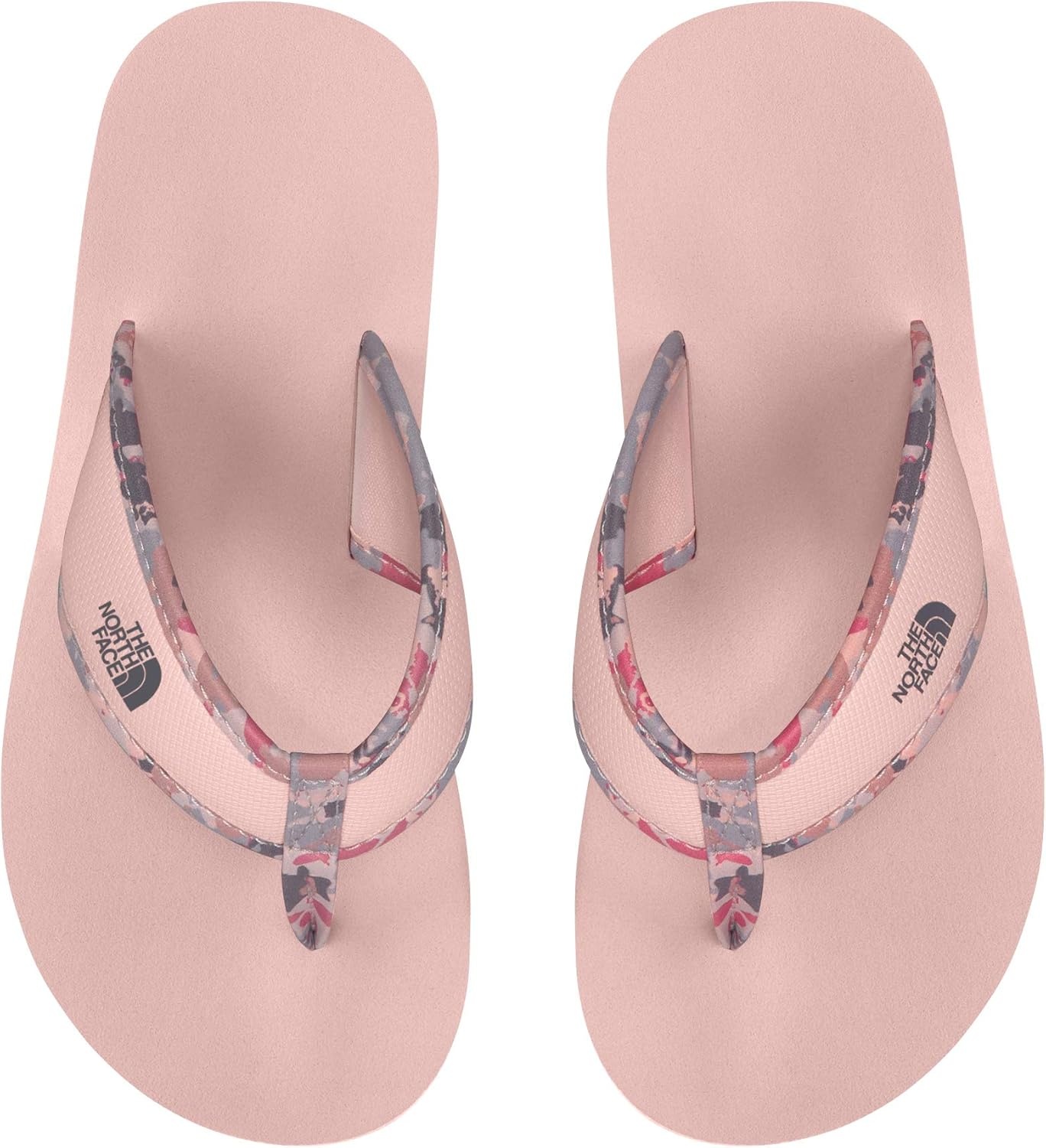 imageThe North Face Kids Base Camp FlipFlops ToddlerLittle KidBig KidPearl BlushMulti Floral Camo