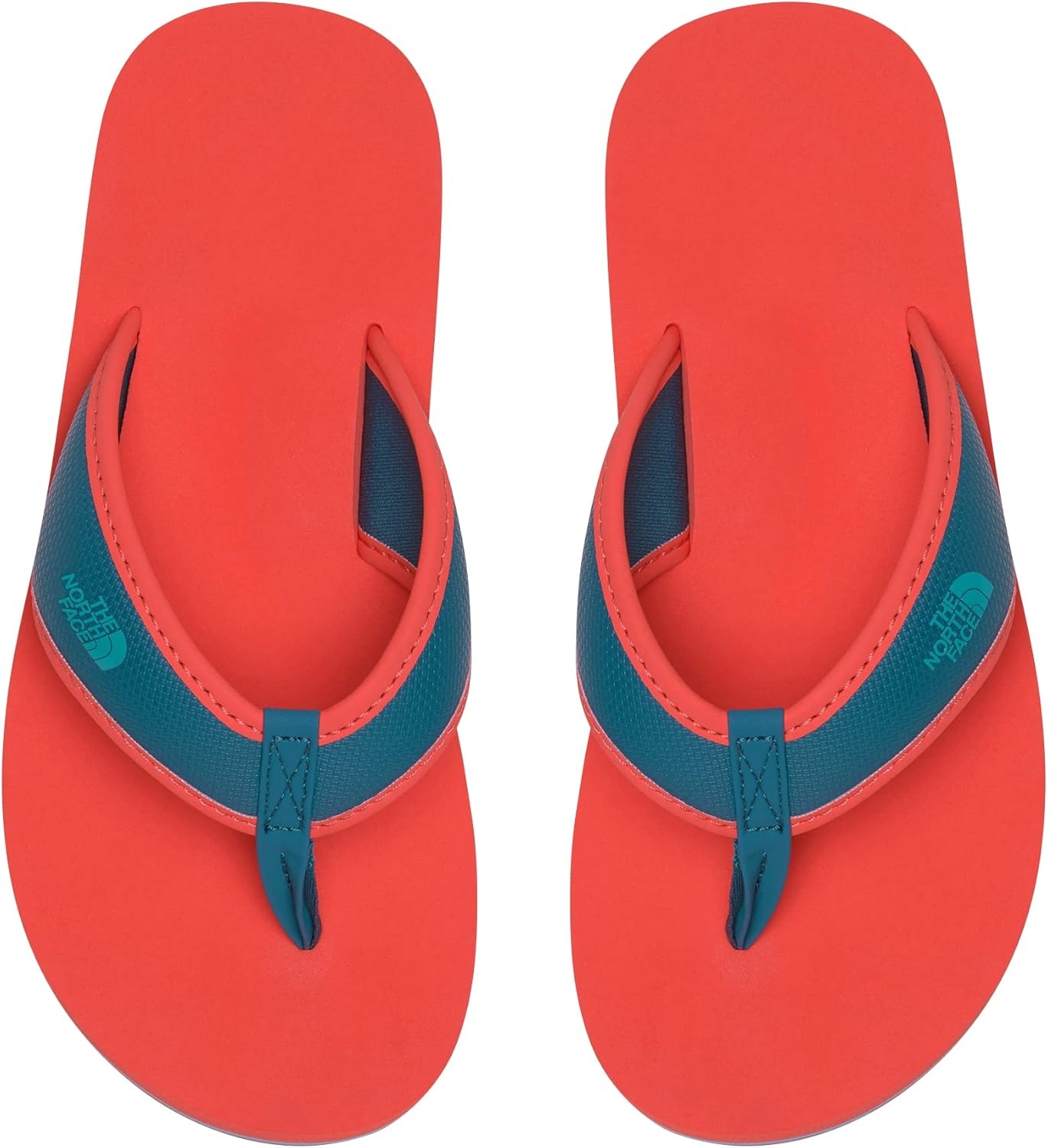 imageThe North Face Kids Base Camp FlipFlops ToddlerLittle KidBig KidRetro OrangeCoral Blue