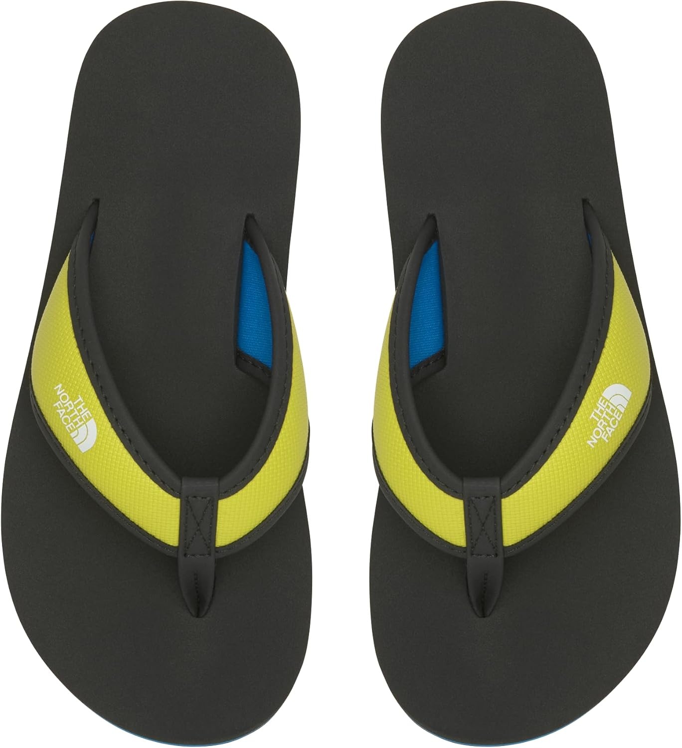 imageThe North Face Kids Base Camp FlipFlops ToddlerLittle KidBig KidSulphur Spring GreenHero Blue